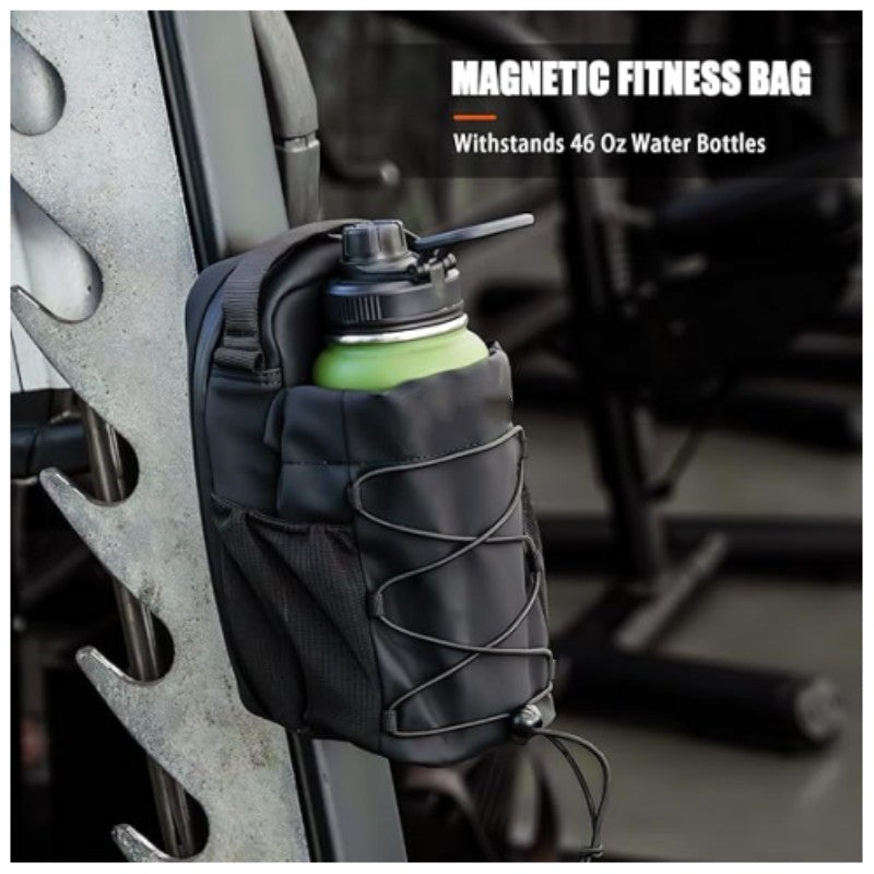 Mıknatıs Özellikli Çok Bölmeli Fitness ve  Su Matarası Taşıma Çantası