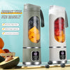 Smoothie Blender USB Şarjlı Taşınabilir Meyve Sıkacağı 8 Bıçaklı Kafa 3 Dişli Ayarlanabilir Çift Kapaklı Tasarım Uzun Ömürlü Yüksek Güçlü Buz Kırıcı